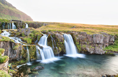 View of waterfall