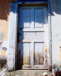 Closed old door