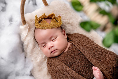 Portrait of cute baby girl