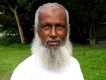 Portrait of  man looking away