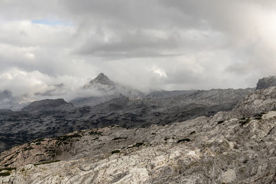 Steinernes meer, mountain landscape in bavaria, germany and austria in autumn