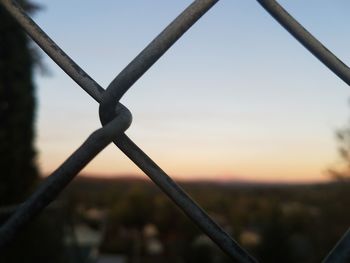 Close-up of chainlink fence