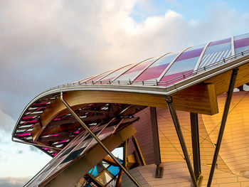 Low angle view of built structure against sky