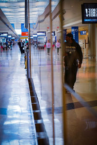 People waiting at airport