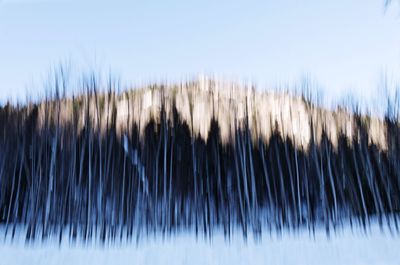 Close-up of water against clear sky