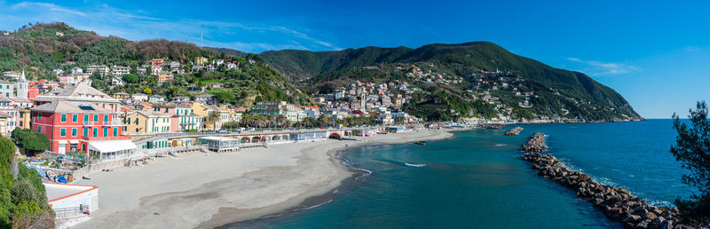 Panoramic view of beach against sky