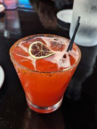 Close-up of drink on table