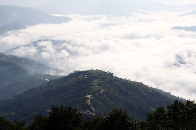 Aerial view of mountains