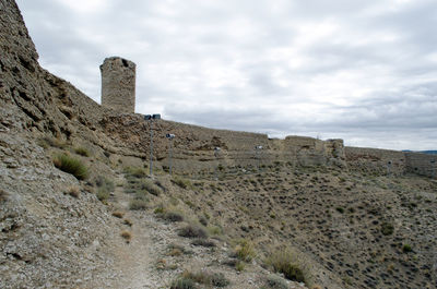 Low angle view of castle against sky