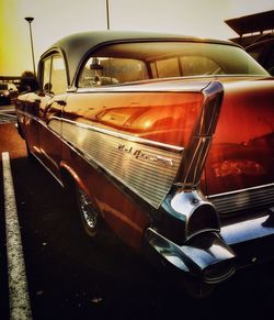 Close-up of vintage car