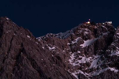 View of snow covered mountain against sky