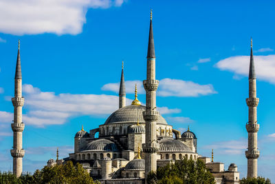 View of building against blue sky