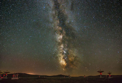 Star field against sky at night