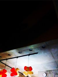 Close-up of red wall