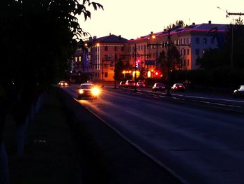 City street at night