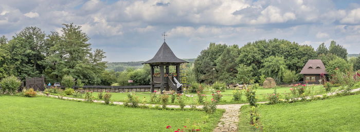 Ethnographic museum in chisinau, moldova on a summer day.