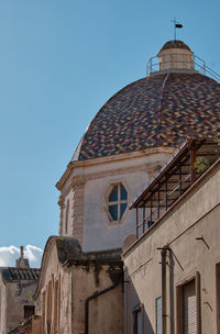 Low angle view of building against clear sky