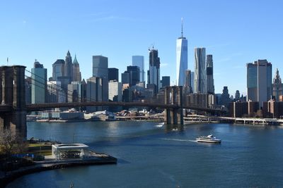 High angle view of manhatten