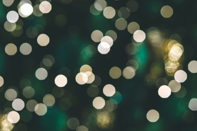 Defocused image of illuminated lights