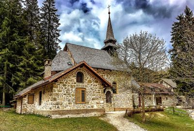 View of church against cloudy sky