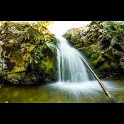 River flowing through rocks