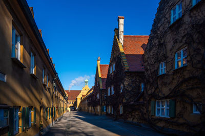 Street amidst buildings in town