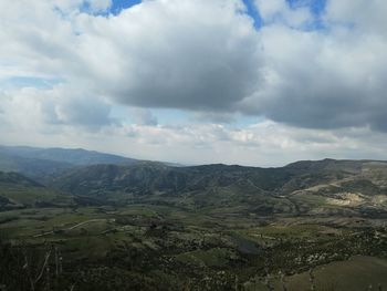 Scenic view of landscape against sky