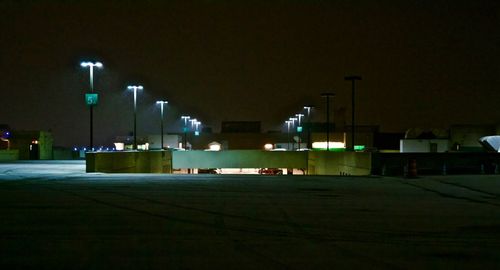 Road in city at night