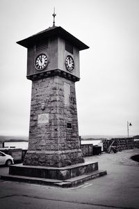 Low angle view of clock tower