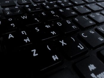 Full frame shot of computer keyboard