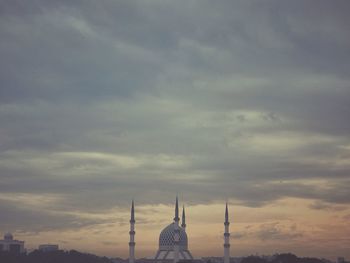 Low angle view of traditional building against sky