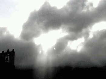 Low angle view of cloudy sky