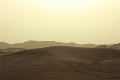 Scenic view of desert