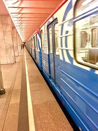 Train at railroad station