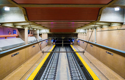 Empty subway station