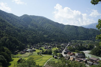 Scenic view of landscape against sky