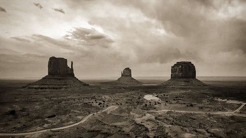 Panoramic view of castle against sky