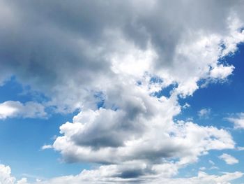 Low angle view of clouds in sky