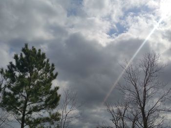 Low angle view of cloudy sky