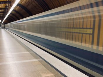 Train at railroad station platform