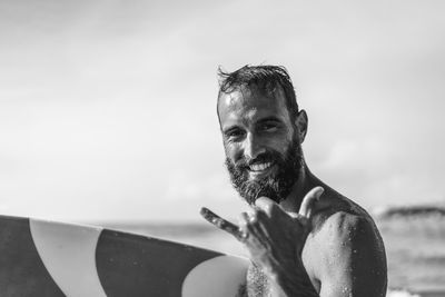 Portrait of young man