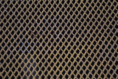 Full frame shot of metal grate