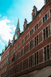 Low angle view of buildings in city