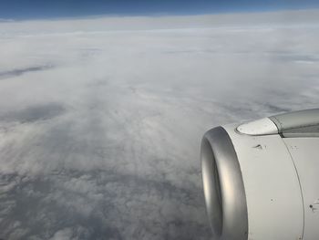 Aerial view of cloudscape