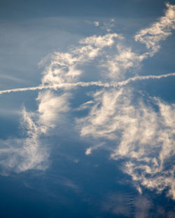 Low angle view of cloudy sky