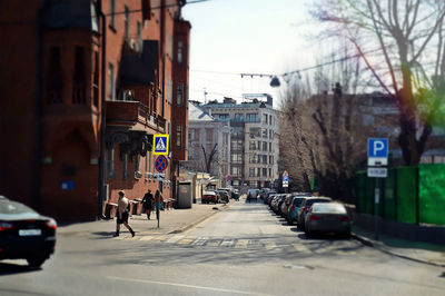 View of city street