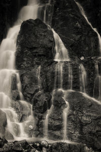 Digital composite image of waterfall