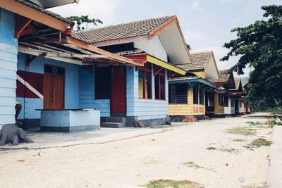 Houses against sky