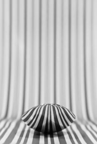 Close-up of reflection stripes of a spoon