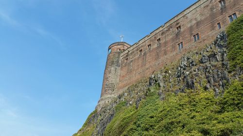 Low angle view of castle against sky